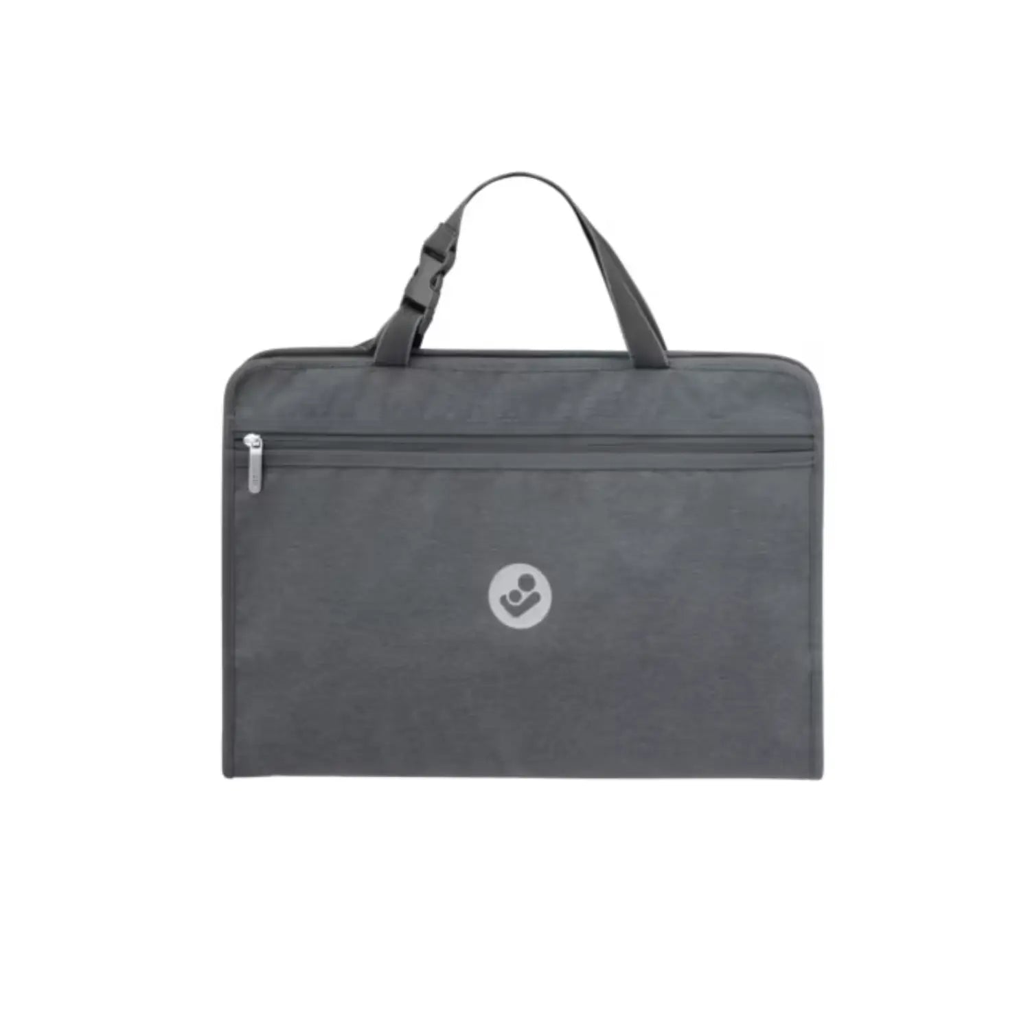 Organizador gris MAXI COSI, vista frontal, ideal para viajar con bebés