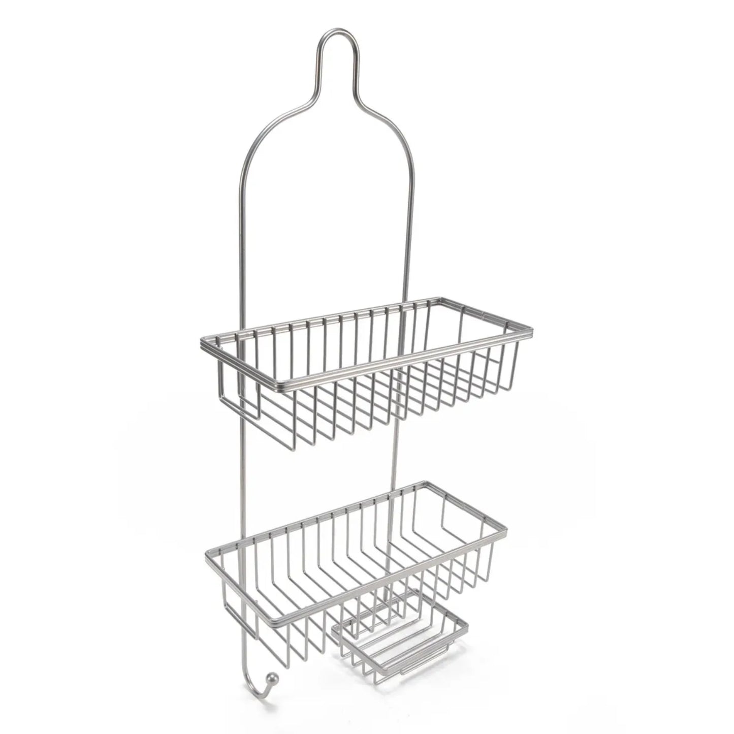Organizador metálico de dos niveles, cocina, colgado sobre la pared