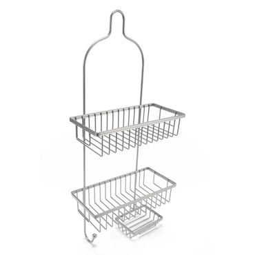 Organizador metálico de dos niveles, cocina, colgado sobre la pared