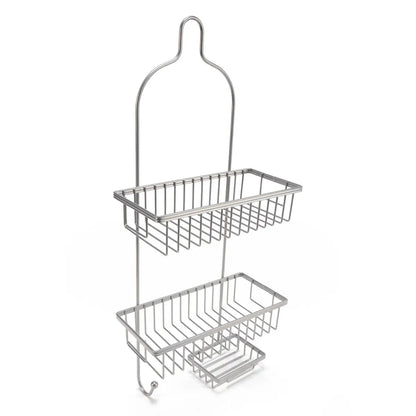 Organizador metálico de dos niveles, cocina, colgado sobre la pared