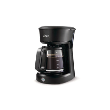 Cafetera Oster 12 tazas con diseño elegante y jarra de vidrio para preparar café fresco