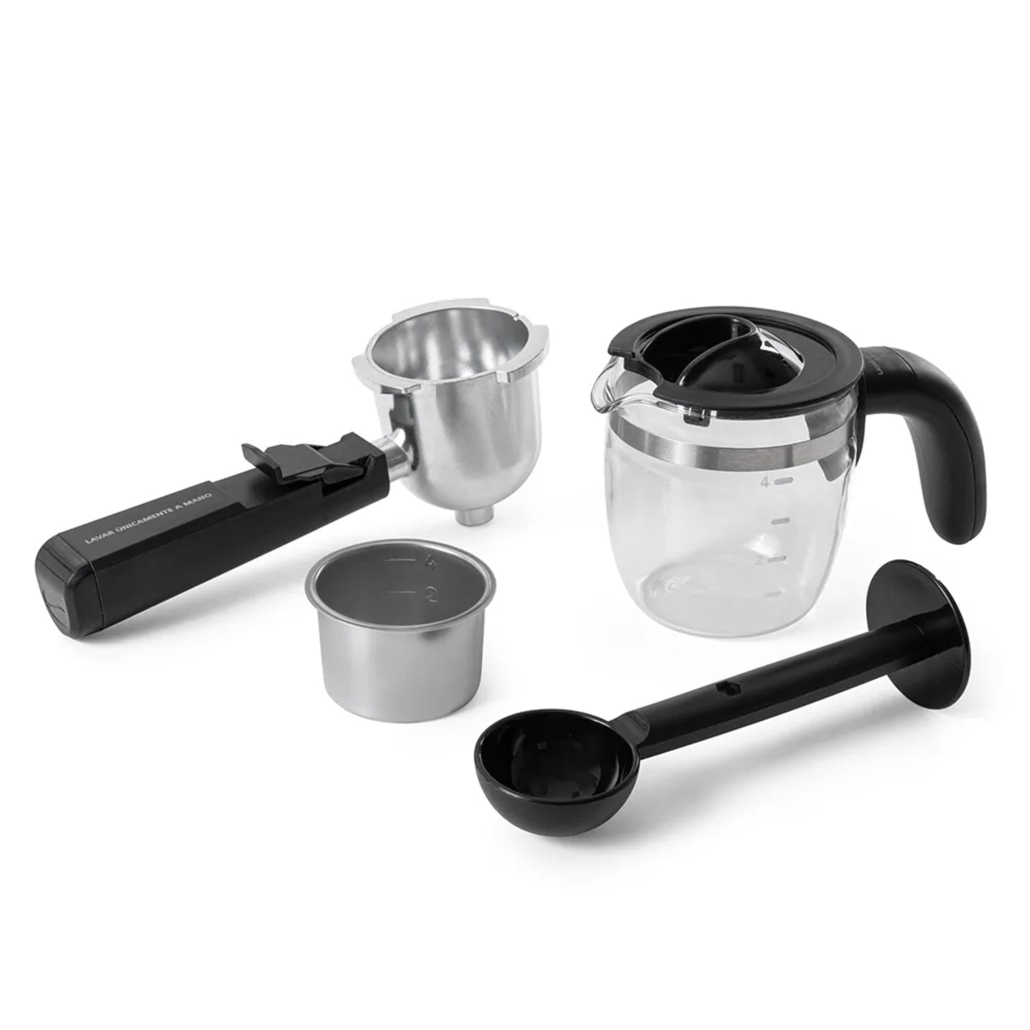 Conjunto de piezas para cafetera espresso Oster 4 tazas, incluye jarra, filtro y cucharón