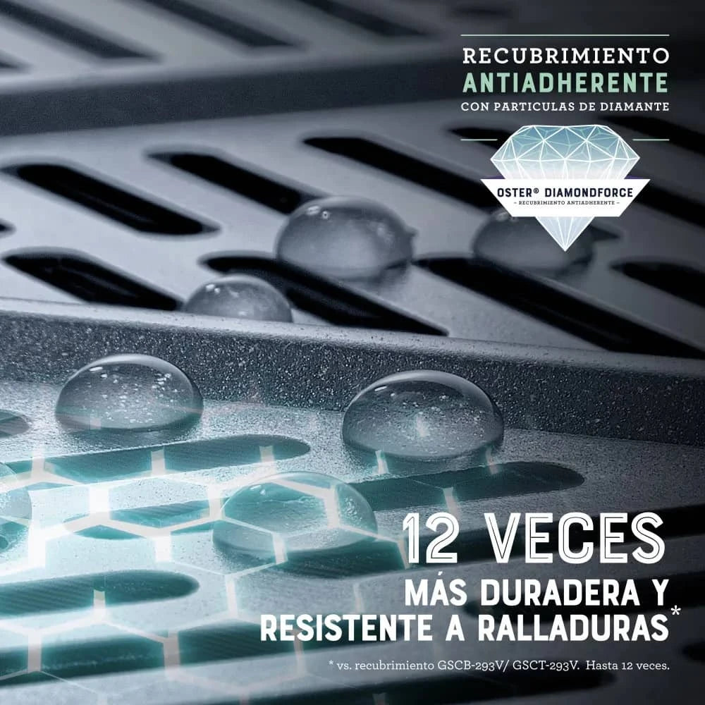 Freidora de aire Oster 6 litros Honduras con recubrimiento antiadherente resistente a ralladuras