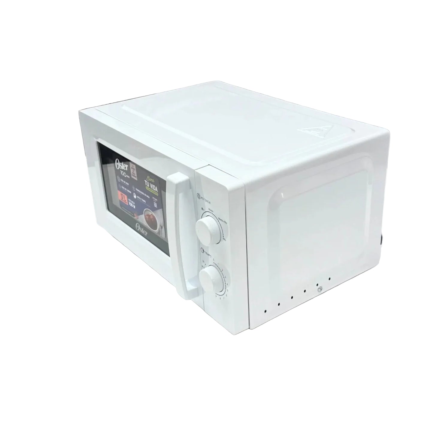 microondas OSTER blanco lateral, cocina moderna