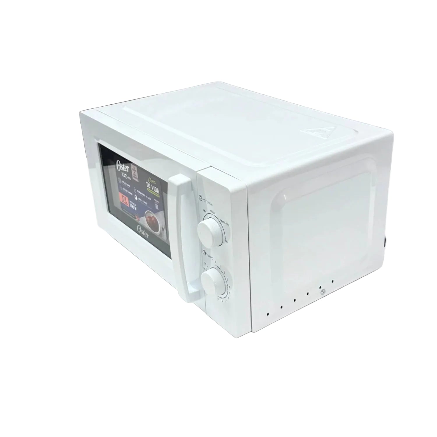microondas OSTER blanco lateral, cocina moderna