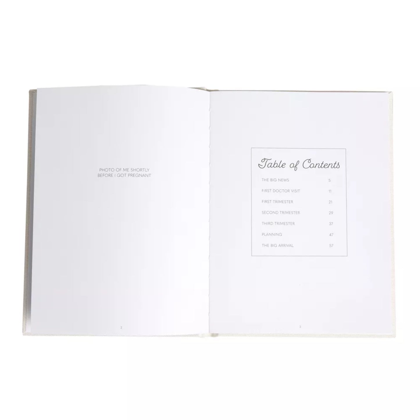 Libro de recuerdos Pearhead con contenido interior en blanco y diseño elegante