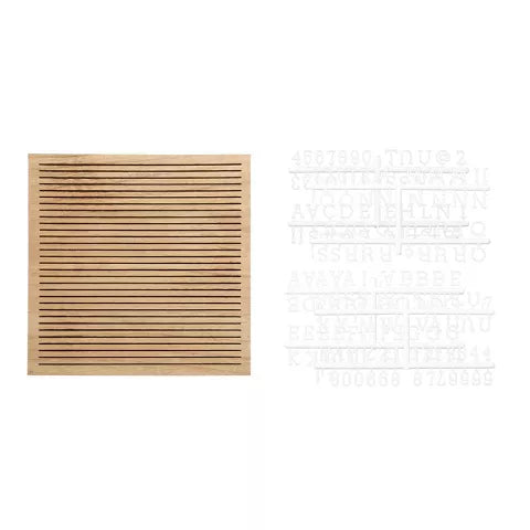Pizarra de madera de PEARHEAD con líneas para mensajes creativos