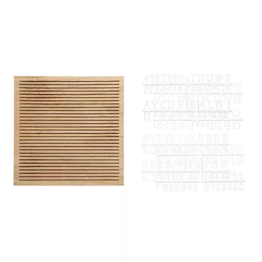 Pizarra de madera de PEARHEAD con líneas para mensajes creativos
