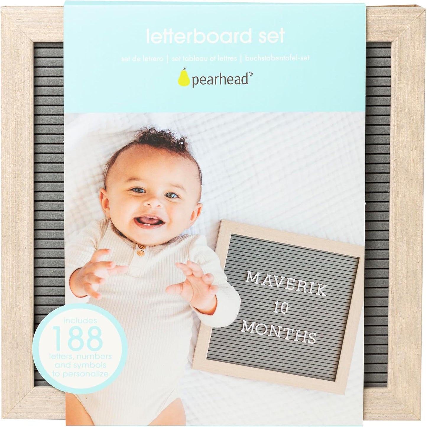 Pizarra de Letras Personalizable de Madera Pearhead 75055