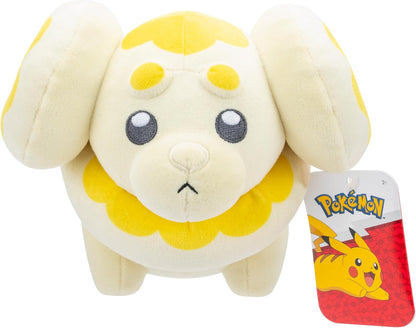Peluche Pokémon amarillo en forma de oveja con detalles adorables