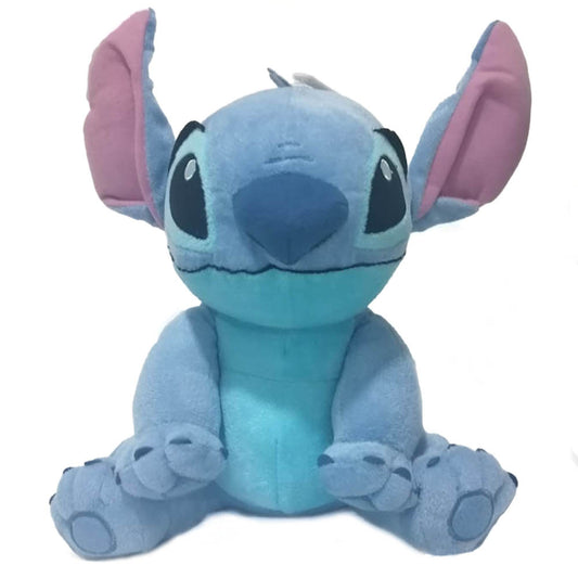 Peluche azul de Stitch, vista frontal, suave y tierno, ideal para niños