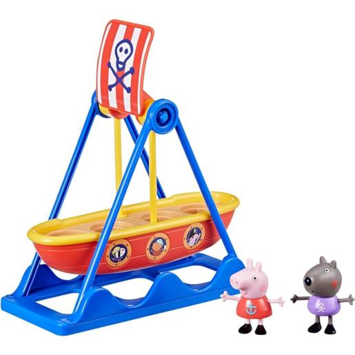 Barco pirata de Peppa Pig con figuras de Peppa y Suzy, juego divertido para niños