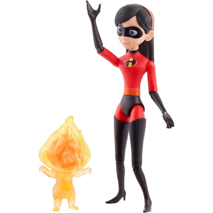 Muñeca de Elastigirl con figura de fuego, juguete de Pixar, colección de Los Increíbles