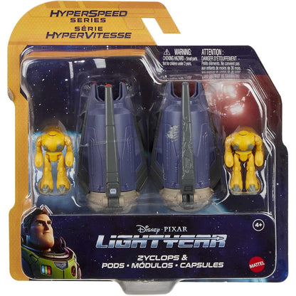Cíclope amarillo y cápsulas de Buzz Lightyear, figura de acción de Mattel