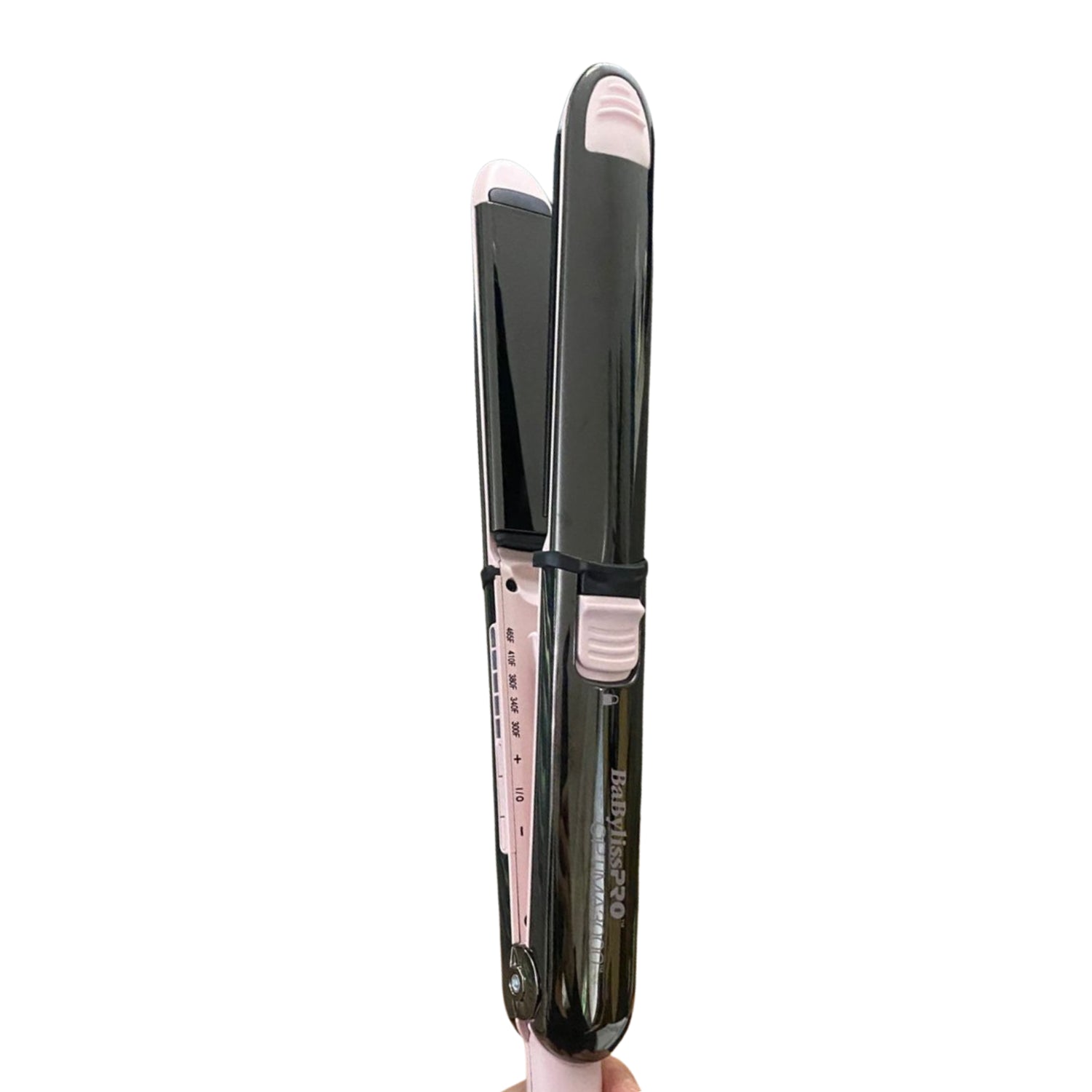 Plancha de pelo profesional titanio BABYLISS PRO con placas de alta calidad y ajuste de temperatura