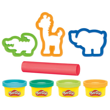 Juegos Play Doh con cortadores de animales y botes de colores
