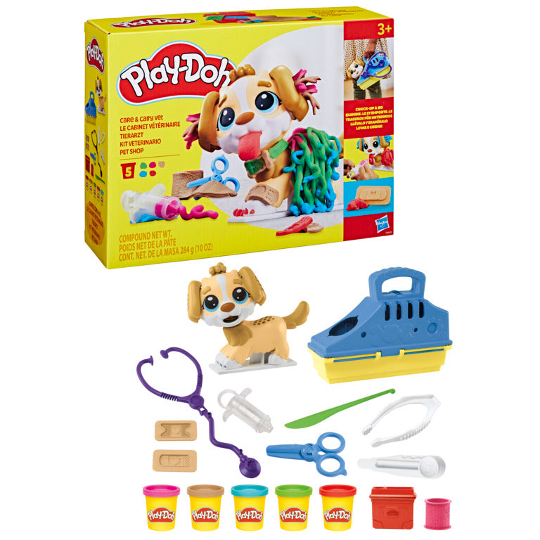 Juego Play Doh con perrito, colores variados y accesorios para crear y moldear