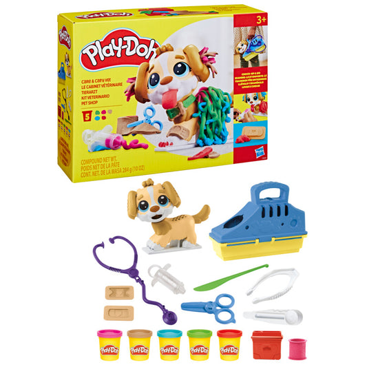 Juego Play Doh con perrito, colores variados y accesorios para crear y moldear