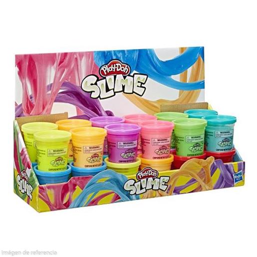 Set de Play-Doh Slime en varios colores, exhibidor con 12 tarros de slime