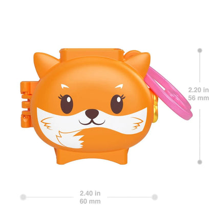 Muñeco MATTEL mascotas naranja, vista frontal con detalles de zorro