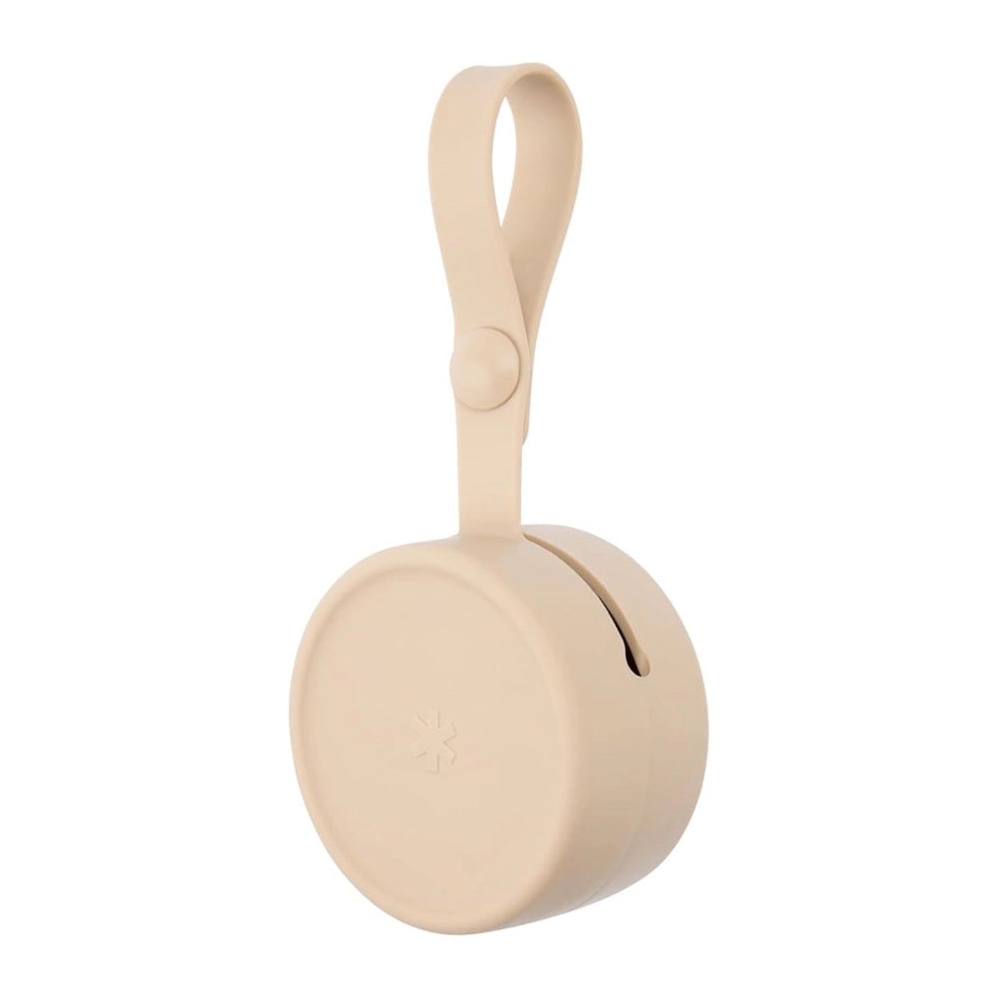 Portachup SKIP*HOP color beige, vista frontal, ideal para mamás y bebés