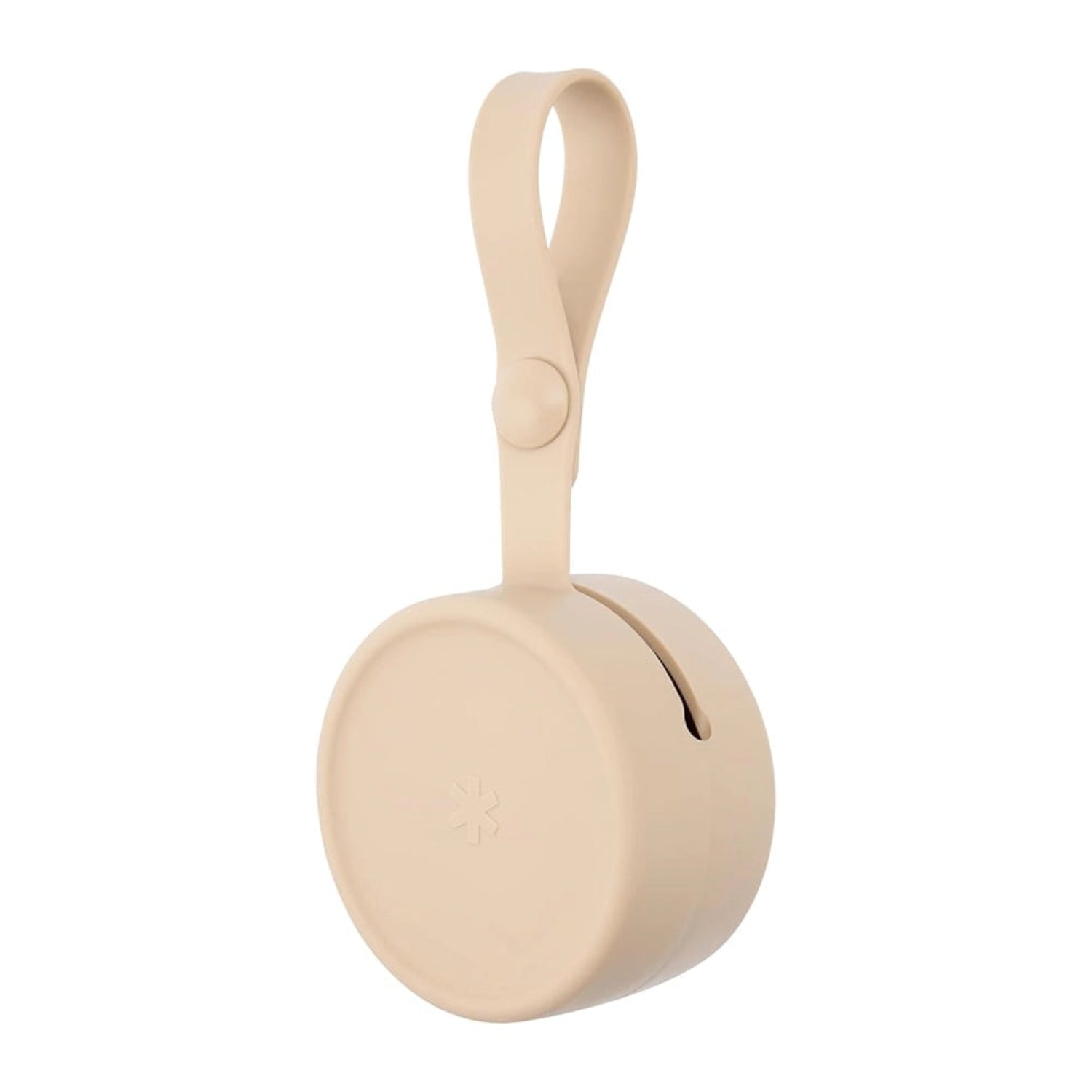Portachup SKIP*HOP color beige, vista frontal, ideal para mamás y bebés