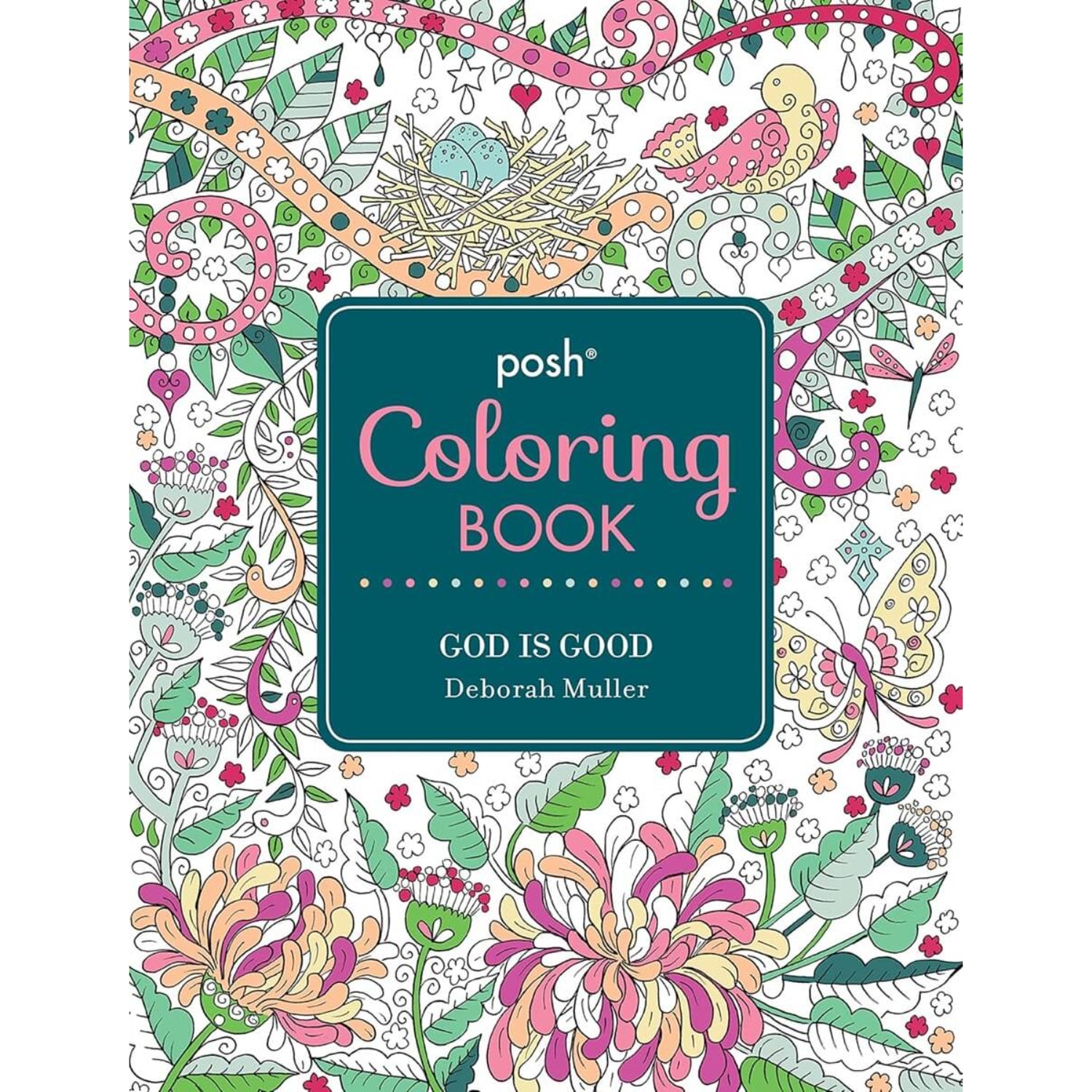 Libro para colorear 'Dios es Bueno', colorido y con diseños detallados