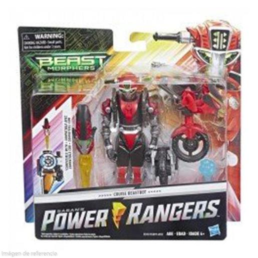 Figuras de Power Rangers Beast Morphers en caja, color rojo y accesorios incluidos