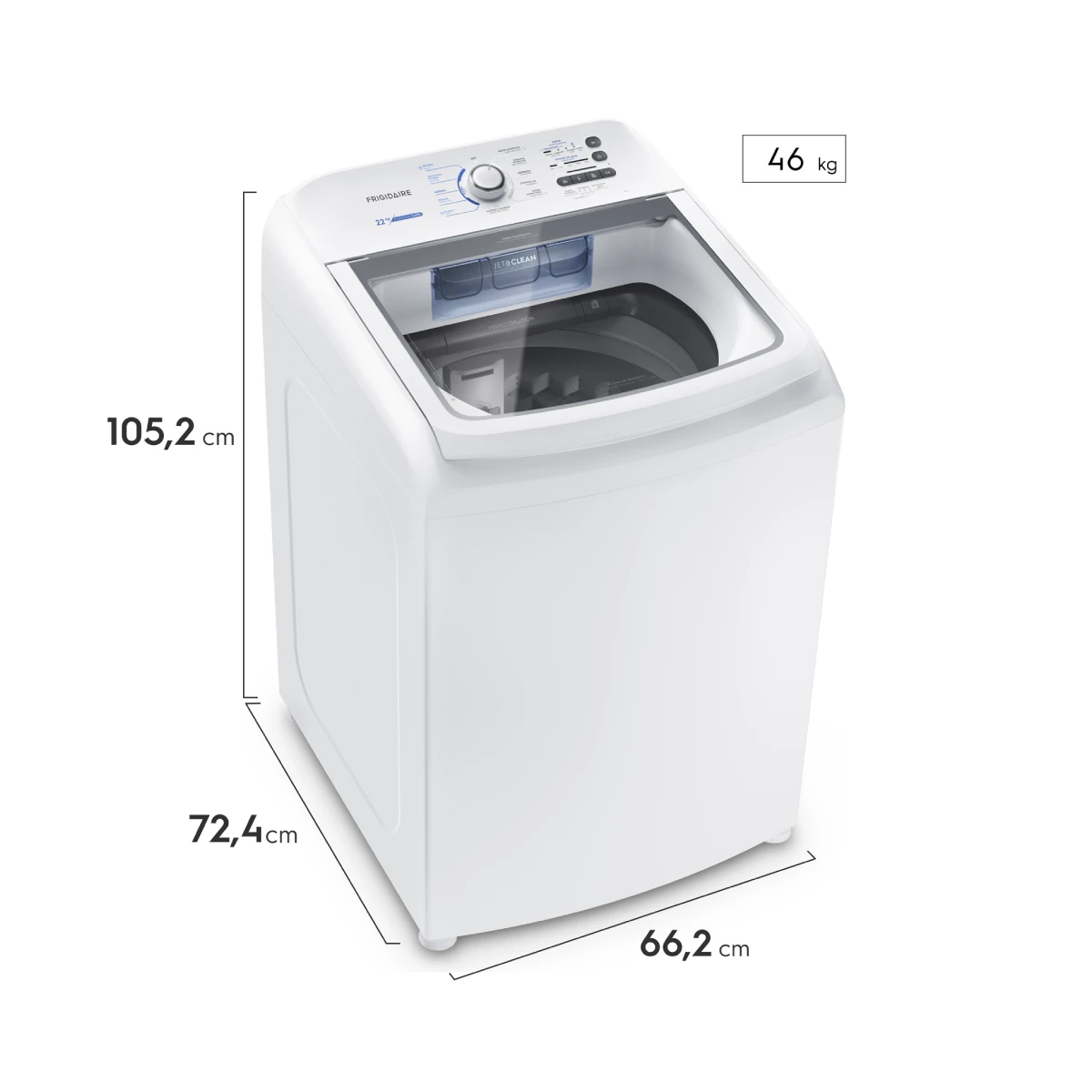 LAVADORA 22KG ESSENTIAL CARE IMPELLER BL