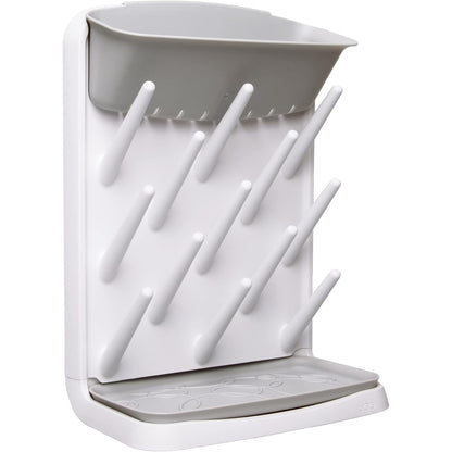 Soporte para utensilios de cocina UBBI blanco, vista frontal con ganchos para colgar