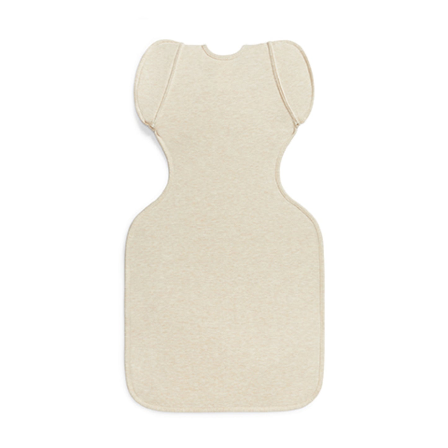 Saco de transición beige frontal, ideal para dormir cómodo