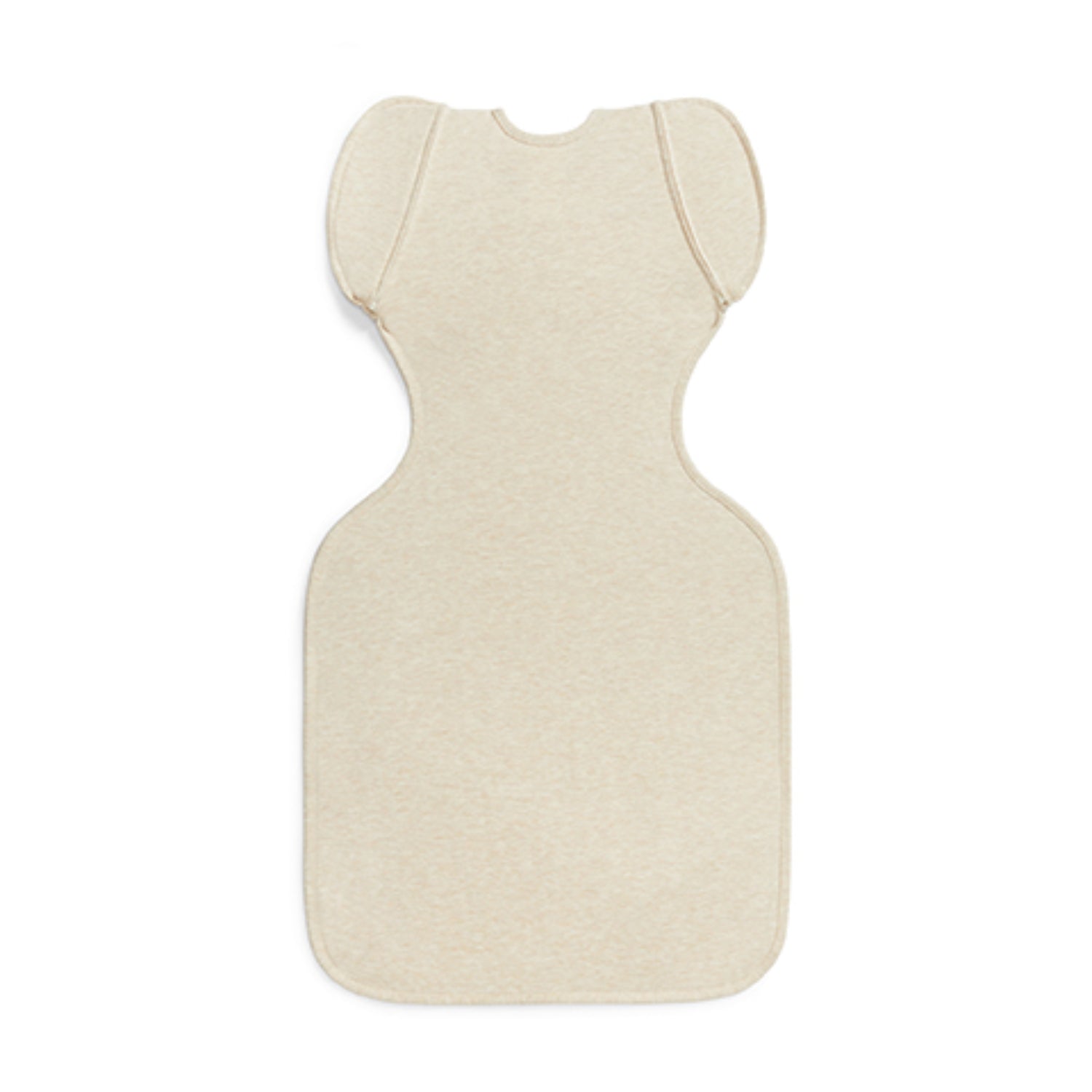 Saco de transición beige frontal, ideal para dormir cómodo