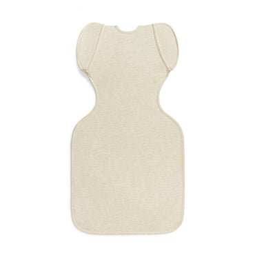 Saco de transición beige frontal, ideal para dormir cómodo