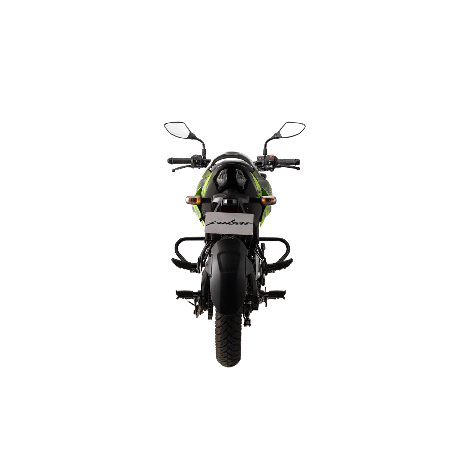 Motocicleta BAJAJ PULSAR N125 vista trasera en color negro