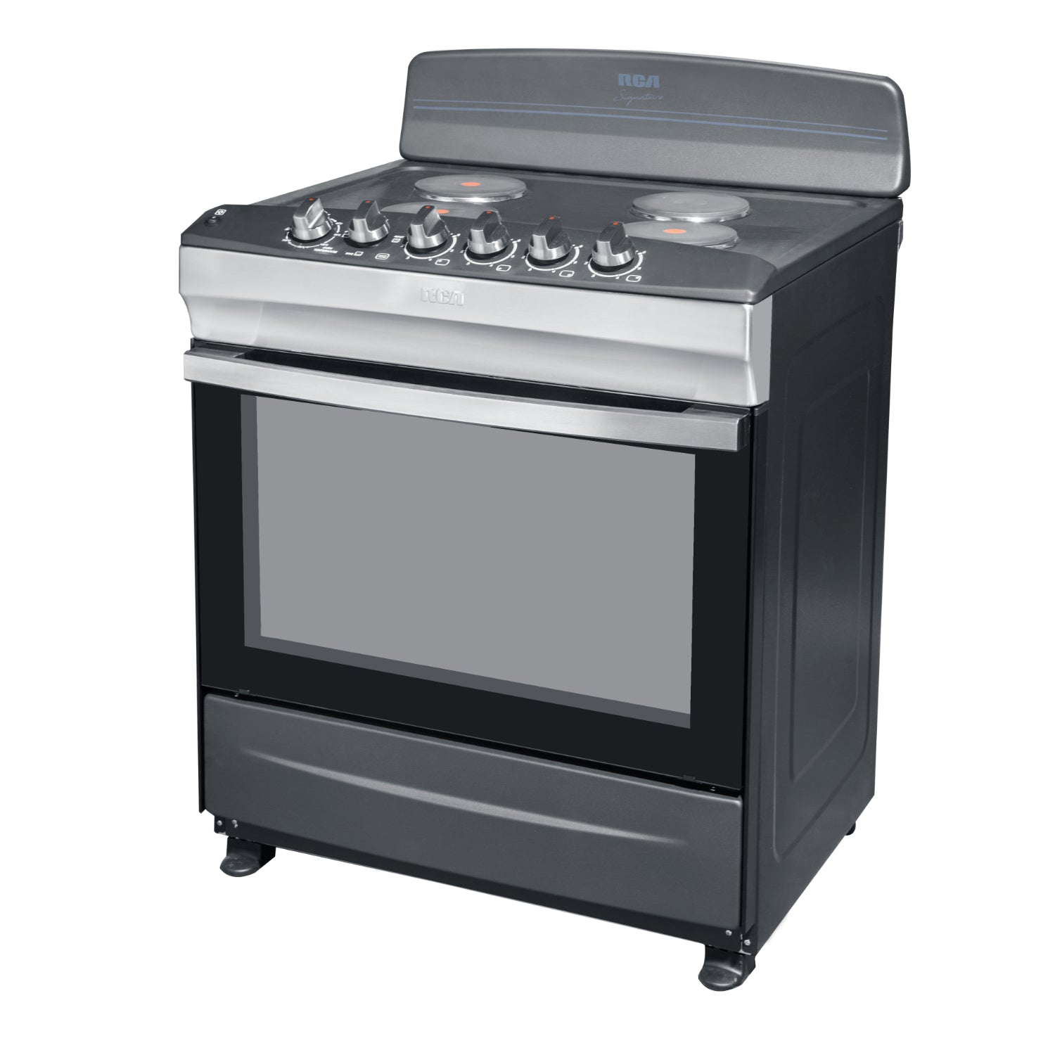 Estufa eléctrica 4 quemadores Honduras RCA con diseño moderno y funcional para cocinas