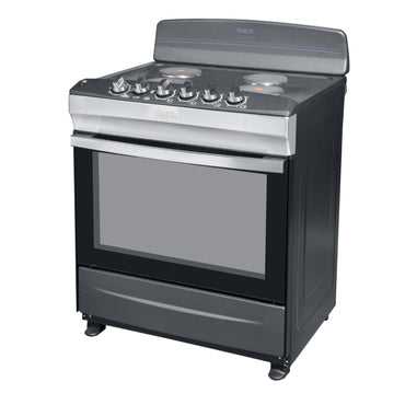 Estufa eléctrica 4 quemadores Honduras RCA con diseño moderno y funcional para cocinas