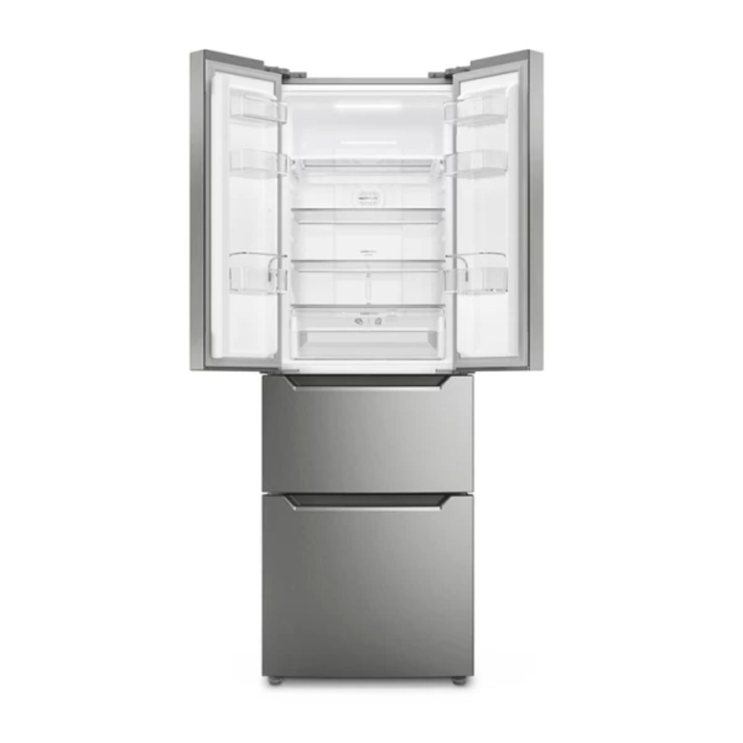 Refrigeradora french door 11 pies acero inoxidable de FRIGIDAIRE con amplio espacio interior y estantes ajustables