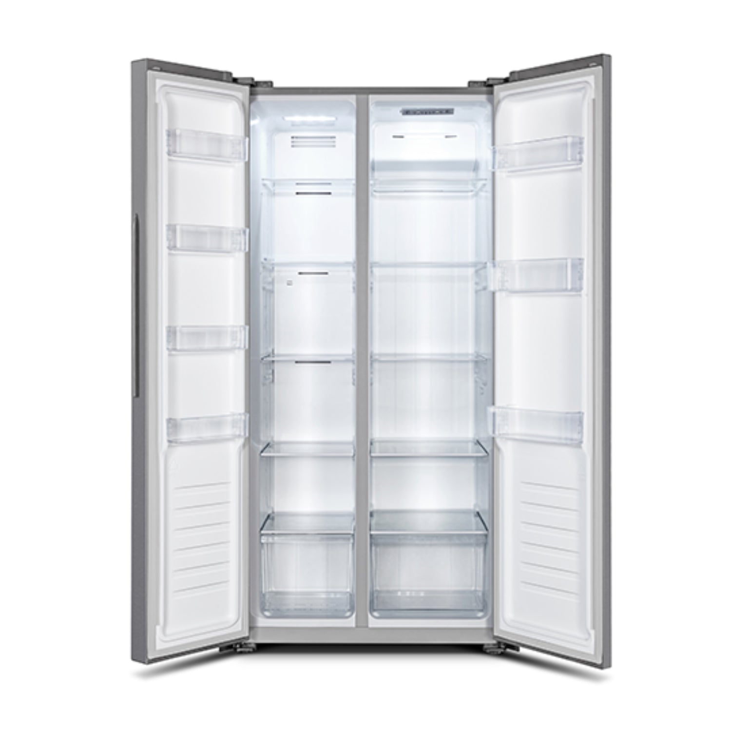 Refrigeradora side by side 16 pies inverter con interiores espaciosos y estantes ajustables