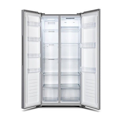 Refrigeradora side by side 16 pies inverter con interiores espaciosos y estantes ajustables