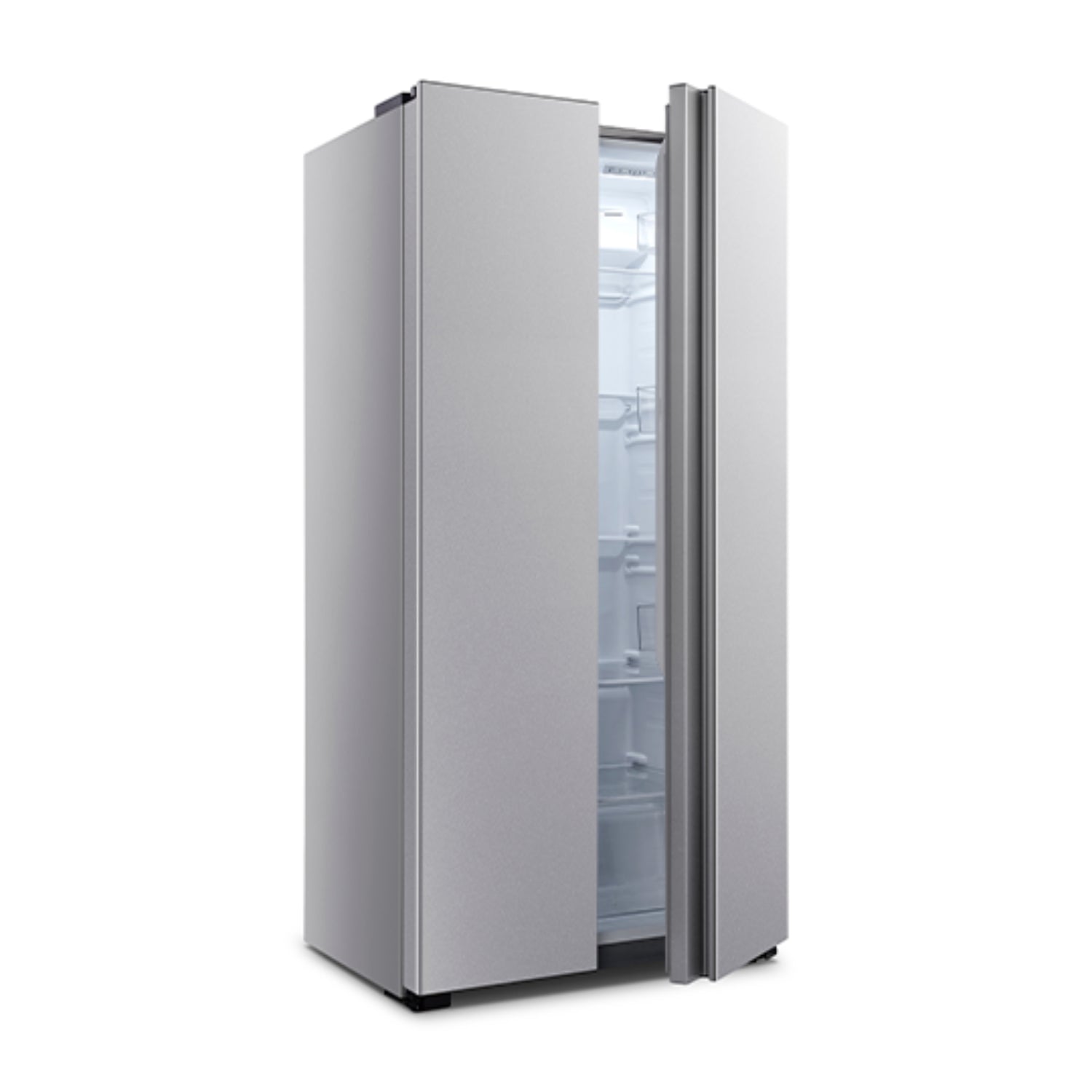 Refrigeradora side by side 16 pies inverter de HISENSE con diseño moderno y amplio espacio interior