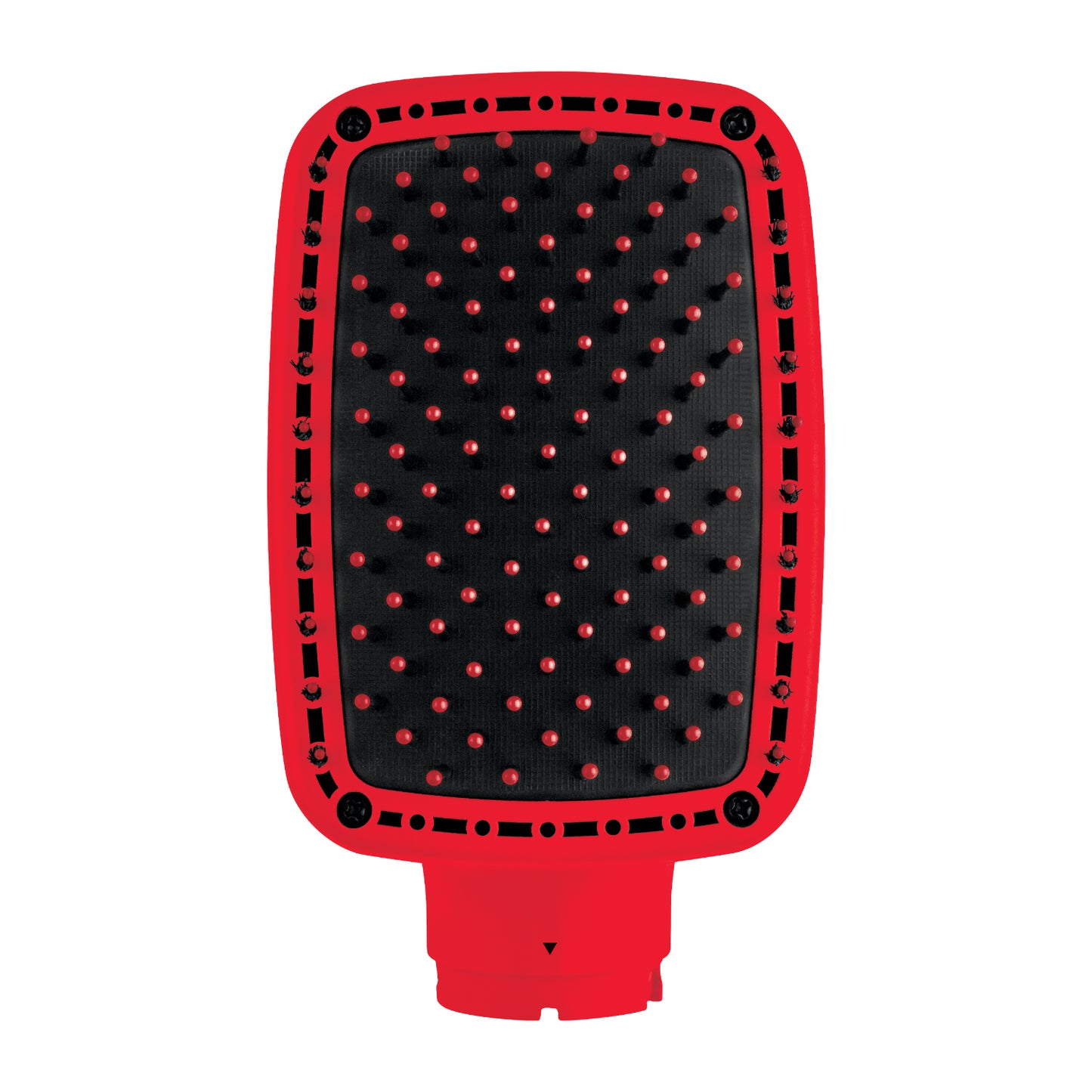 Cabezal rojo para cepillo alisador eléctrico REVLON modelo LL0103 con cerdas negras y puntas rojas