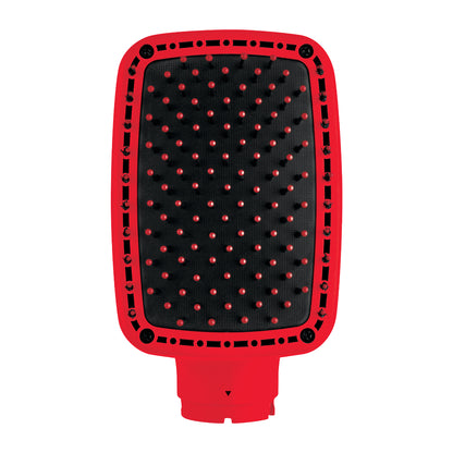 Cabezal rojo para cepillo alisador eléctrico REVLON modelo LL0103 con cerdas negras y puntas rojas