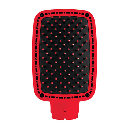Cabezal rojo para cepillo alisador eléctrico Revlon con cerdas redondeadas para peinar el cabello