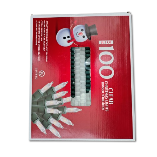 EXTENSION DE 100 LUCES CERT UL CALIDA
