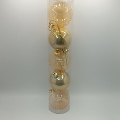 NAV. SET CILIND 5 PELOTAS 5 CM DORADO
