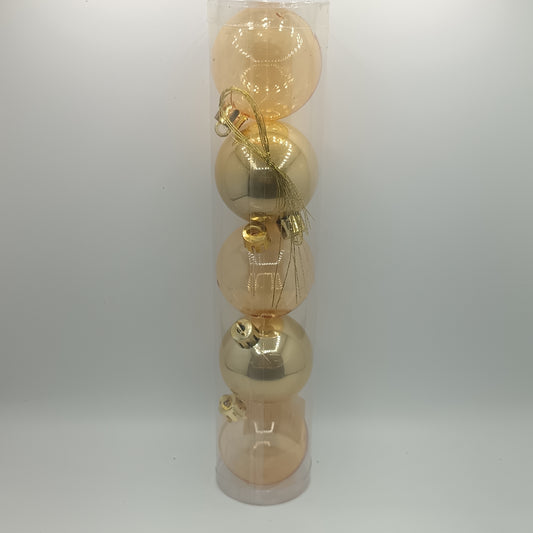 NAV. SET CILIND 5 PELOTAS 5 CM DORADO