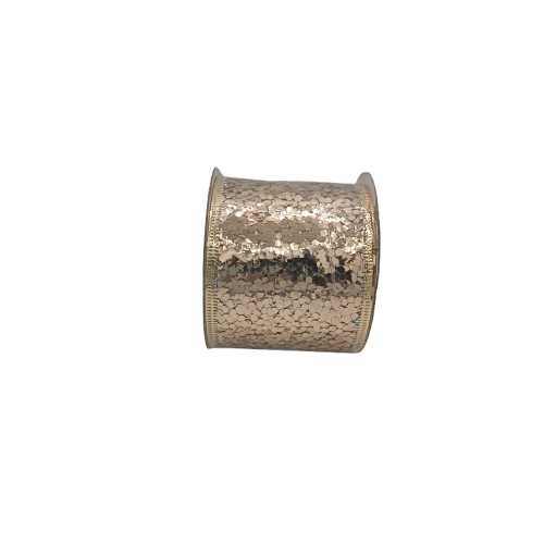 NAV. CINTA 6.3X270 CM ROSADA ESCARCHADA