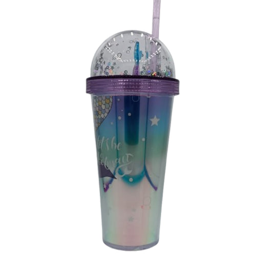 VASO C/TAPA + PAJILLA SURT.
