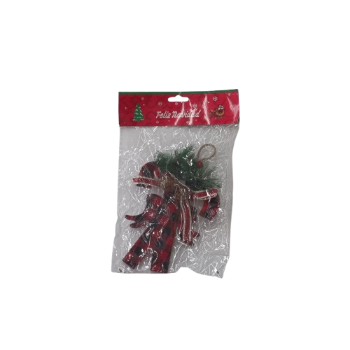 NAV. COLGNT D/BASTON ROJO CUADRICULA 13X