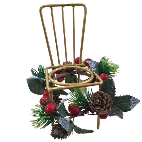 PORTA VELA C/PIÑAS Y CEREZAS